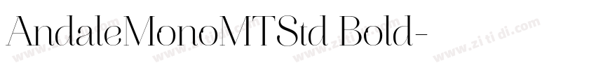 AndaleMonoMTStd Bold字体转换